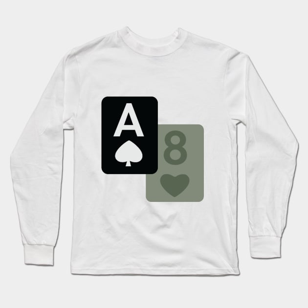 OD Green Eights Long Sleeve T-Shirt by Aces & Eights 